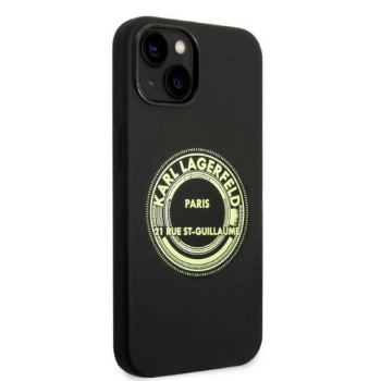 Etui Karl Lagerfeld Silicone RSG na iPhone 14 Plus - czarne