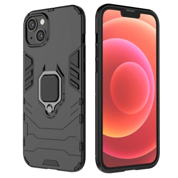 Ring Armor etui do iPhone 14 pancerny pokrowiec uchwyt magnetyczny ring czarne