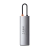 Baseus Metal Gleam 8w1 wielofunkcyjny HUB USB Typ C - USB Typ C Power Delivery 100 W / HDMI 4K 30 Hz / czytnik kart SD i microSD / 3x USB 3.2 Gen 1 /