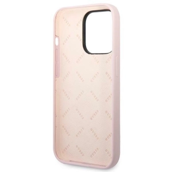 Etui Guess Silicone Triangle na iPhone 14 Pro Max - fioletowe