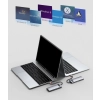 Baseus Metal Gleam 8w1 wielofunkcyjny HUB USB Typ C - USB Typ C Power Delivery 100 W / HDMI 4K 30 Hz / czytnik kart SD i microSD / 3x USB 3.2 Gen 1 /