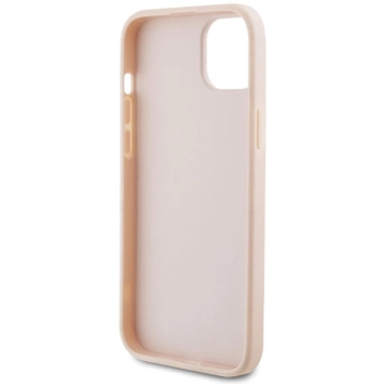 Etui Karl Lagerfeld Quilted K Pattern na iPhone 15 - różowe