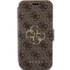 Etui Guess 4G Metal Logo na iPhone 15 Pro - brązowe