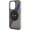 Etui BMW Tricolor Stripes MagSafe na iPhone 14 Pro - szare
