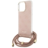 Etui Guess Crossbody Cord 4G Print na iPhone 15 Pro Max - różowe