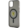 Etui Ferrari Translucent MagSafe na iPhone 14 Plus - czarne