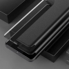 Eco Leather View Case elegancki futerał etui z klapką i funkcją podstawki Huawei P40 Lite E czarny