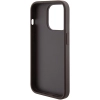 Etui Guess Grip Stand 4G Triangle Strass na iPhone 15 Pro - brązowe