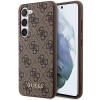 Etui Guess 4G Metal Gold Logo na Samsung Galaxy S23+ - brązowe