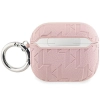 Etui Karl Lagerfeld Monogram Karl & Choupette Head na AirPods 3 - różowe