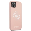 Etui Guess Silicone 4G Logo na iPhone 13 mini - różowe