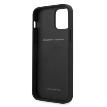 Etui Ferrari On Track Carbon Stripe na iPhone 12 Pro Max - czarne