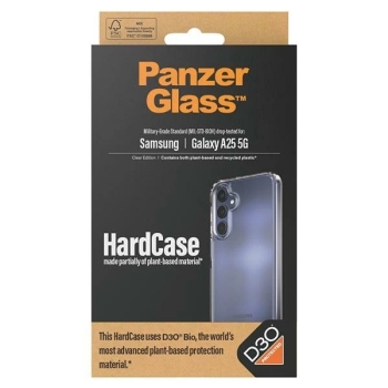 Etui PanzerGlass HardCase z D3O® Bio i certyfikatem Military Grade na Samsung Galaxy A25 5G - przezroczyste
