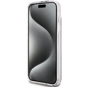 Etui Guess IML 4G Gold Stripe na iPhone 15 / 14 / 13 - czarne