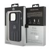 Etui Mercedes Stripes Pattern Leather MagSafe na iPhone 15 Pro Max - czarne