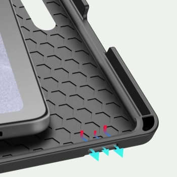 DUX DUCIS Domo składany pokrowiec etui na tablet z funkcją Smart Sleep podstawka Samsung Galaxy Tab S7 FE / Tab S7+ (S7 Plus) / Tab S8+ (S8 Plus) czar