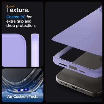 Etui Spigen Thin Fit na iPhone 15 Pro - fioletowe