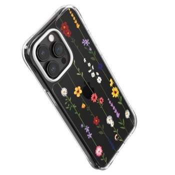 Etui Spigen Cyrill Cecile na iPhone 15 Pro - kolorowe kwiaty