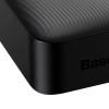 Baseus Bipow powerbank z szybkim ładowaniem 20000mAh 20W czarny (Overseas Edition) + kabel USB-A - Micro USB 0.25m czarny (PPBD050501)