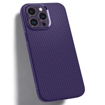 Etui Spigen Liquid Air na iPhone 14 Pro Max - fioletowe