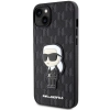 Etui Karl Lagerfeld Saffiano Monogram Ikonik na iPhone 14 Plus - czarne
