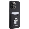 Etui Karl Lagerfeld Saffiano Cardslot KC Metal Pin do iPhone 15 Pro Max - czarne