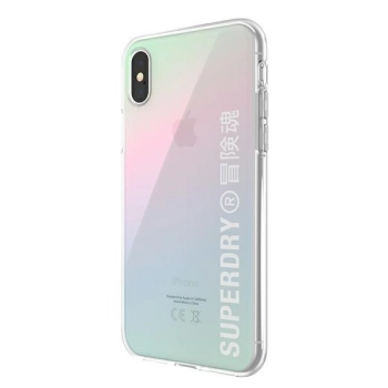 Etui SuperDry Snap na iPhone X / Xs - opalizujące