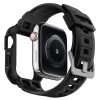 Etui z paskiem Spigen Rugged Armor Pro na Apple Watch 4 / 5 / 6 / 7 / 8 / SE (44/45 mm) - czarne