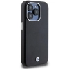 Etui BMW Signature Wrapped Metal MagSafe na iPhone 15 Pro - czarne