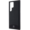 Etui Mercedes Leather Textured & Plain MagSafe na Samsung Galaxy S24 Ultra - czarne