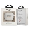 Etui Guess Silicone Glitter na AirPods 3 - białe