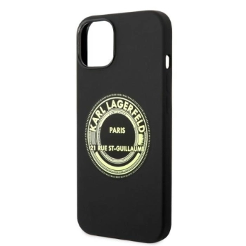 Etui Karl Lagerfeld Silicone RSG na iPhone 14 Plus - czarne