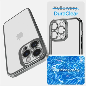 Etui Spigen Optik Crystal na iPhone 14 Pro - przezroczysto-szare