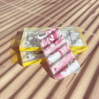 Wozinsky Marble żelowe etui pokrowiec marmur Samsung Galaxy A73 czarny