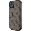 Etui Guess 4G Metal Logo na iPhone 15 / 14 / 13 - brązowe