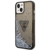 Etui Guess Liquid Glitter Palm Collection na iPhone 14 Plus - czarne