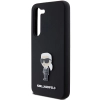 Etui Karl Lagerfeld Silicone Ikonik Metal Pin na Samsung Galaxy S24 - czarne