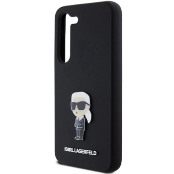 Etui Karl Lagerfeld Silicone Ikonik Metal Pin na Samsung Galaxy S24 - czarne