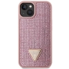 Etui Guess Rhinestone Triangle na iPhone 14 Plus - różowe