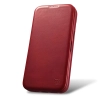 iCarer CE Oil Wax Premium Leather Folio Case skórzane etui iPhone 14 z klapką magnetyczne MagSafe czerwony (AKI14220705-RD)