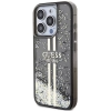 Etui Guess Liquid Glitter Gold Stripes na iPhone 15 Pro Max - czarne