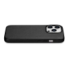 iCarer Case Leather pokrowiec etui z naturalnej skóry do iPhone 14 Pro Max czarny (WMI14220708-BK) (kompatybilne z MagSafe)