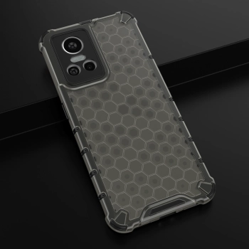 Honeycomb etui pancerny pokrowiec z żelową ramką Realme GT Neo 3 czarny