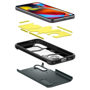 Etui Spigen Tough Armor na Samsung Galaxy S23 FE - ciemnozielone