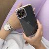 Fashion Case etui do Xiaomi Redmi Note 11 Pro żelowy pokrowiec ze złotą ramką fioletowy