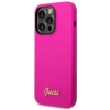 Etui Guess Silicone Vintage Gold Logo na iPhone 14 Pro - fuksjowe