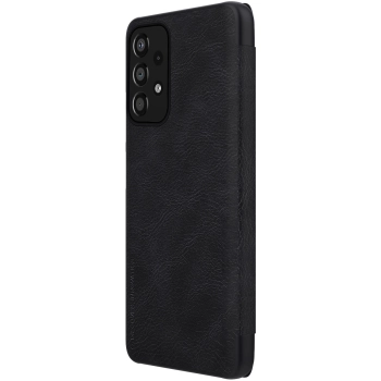 Nillkin Qin Case etui do Samsung Galaxy A33 5G osłona na aparat kabura pokrowiec obudowa z klapką czarny