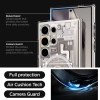 Etui Spigen Ultra Hybrid OneTap Ring z MagSafe na Samsung Galaxy S24 Ultra - przezroczyste (wzór Zero One)