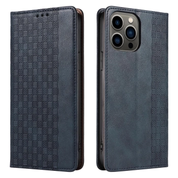 Magnet Strap Case etui do iPhone 13 Pro pokrowiec portfel + mini smycz zawieszka niebieski