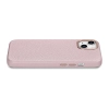 iCarer Litchi Premium Leather Case skórzane etui iPhone 14 magnetyczne z MagSafe różowy (WMI14220709-PK)